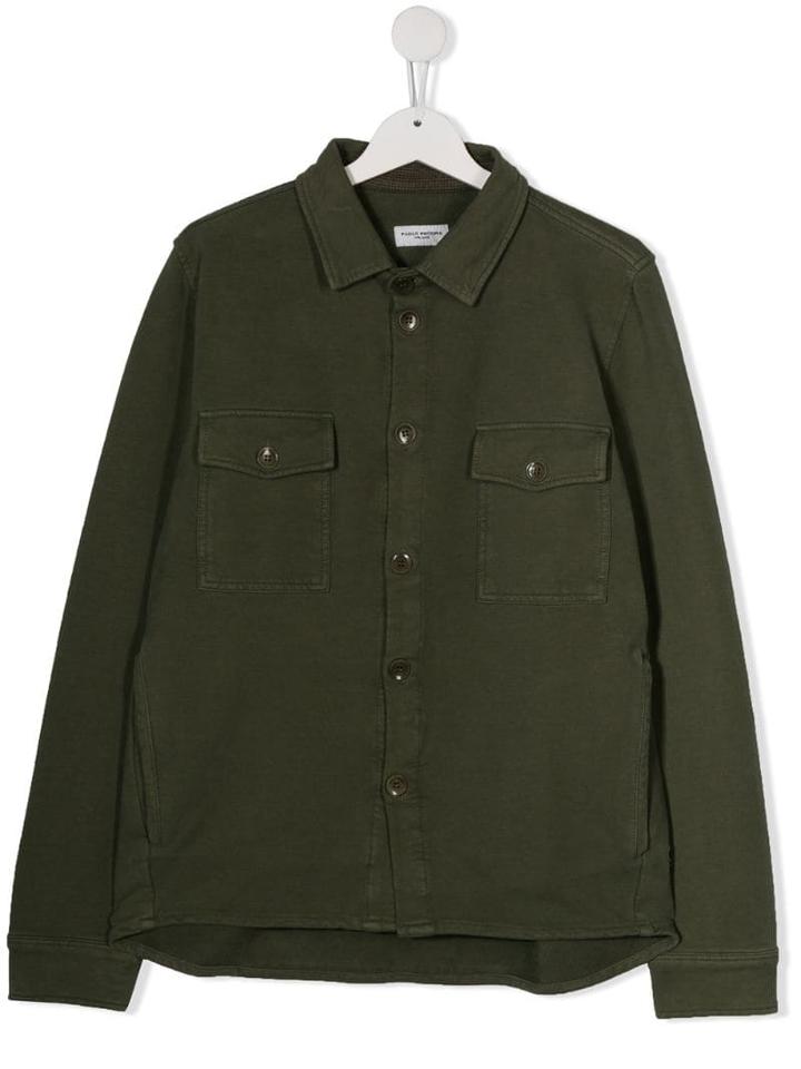Paolo Pecora Kids Teen Shirt Jacket - Grey