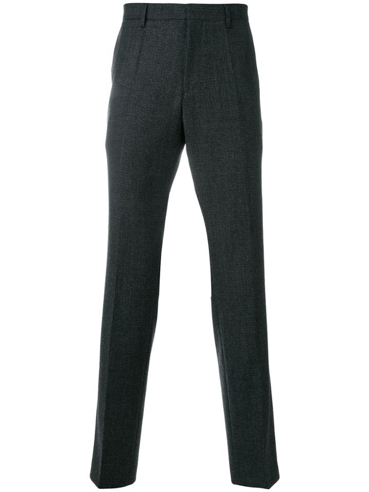 Boss Hugo Boss Textured Straight-leg Trousers - Grey