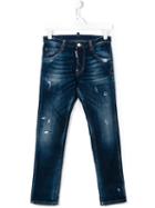 Dsquared2 Kids Distressed Jeans, Boy's, Size: 16 Yrs, Blue