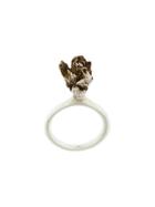 Rosa Maria Dhalia Ring - Metallic