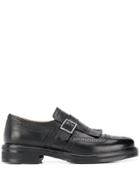 Doucal's Fran Monk Strap Loafers - Black