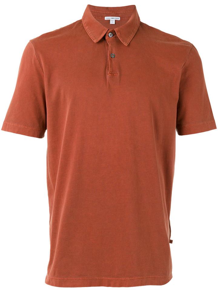 James Perse Classic Polo Shirt, Men's, Size: 3, Yellow/orange, Cotton