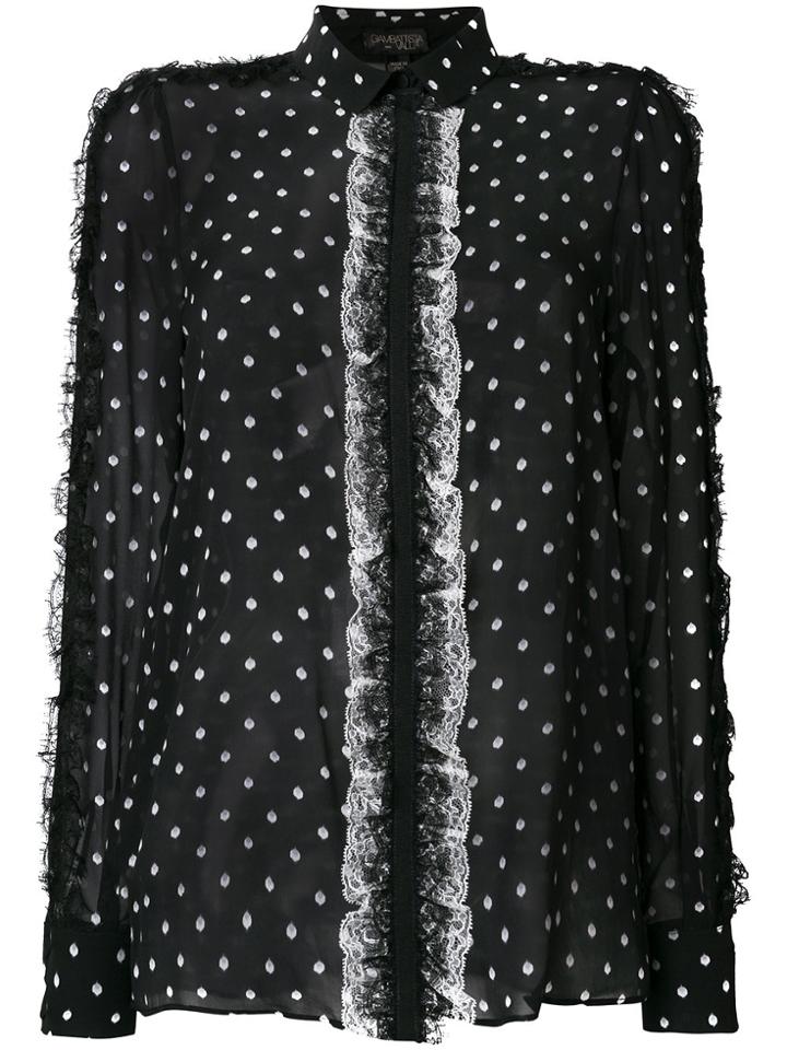 Giambattista Valli Polka Dot Blouse - Black