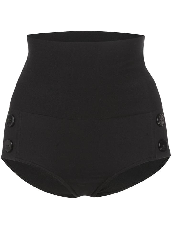 Eres High Waisted Bikini Bottoms - Black