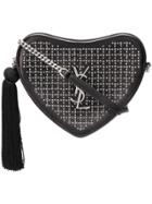 Saint Laurent Monogram Heart Cross Body Bag - Black