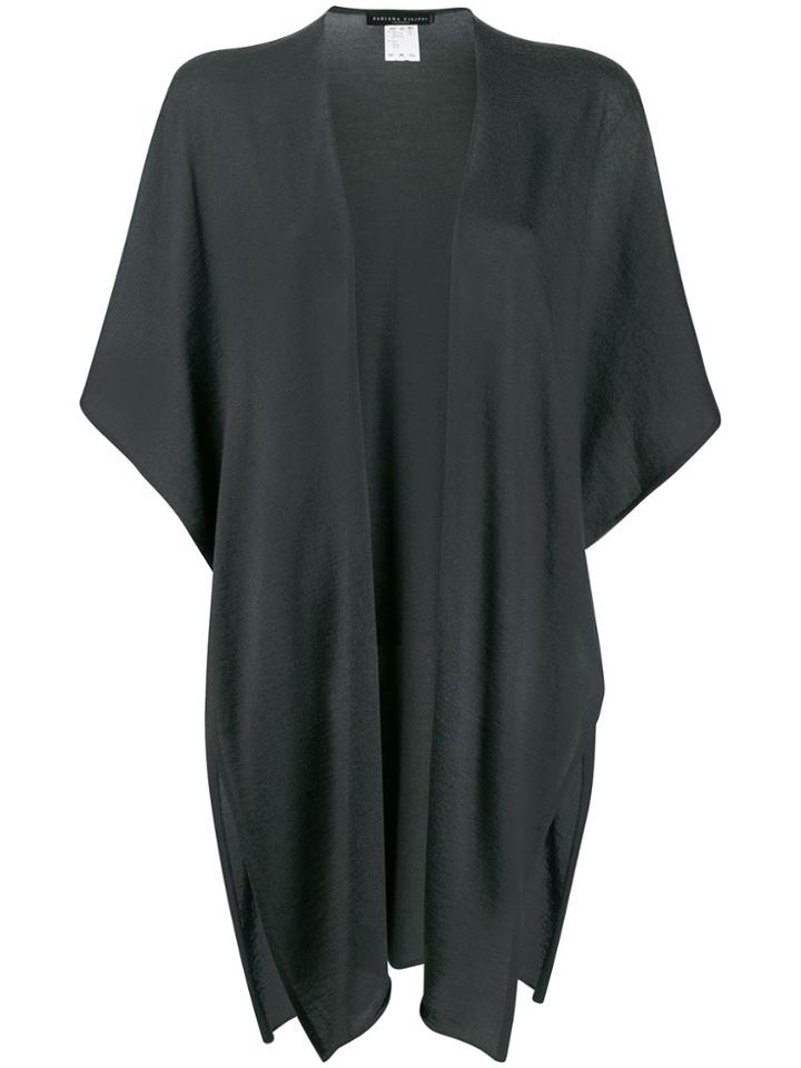 Fabiana Filippi Asymmetric Short Cardigan - Grey