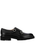 Doucal's Rome Monk Strap Loafers - Black