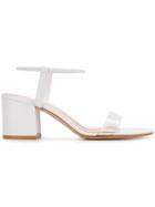 Gianvito Rossi Clear Strap Sandals - White