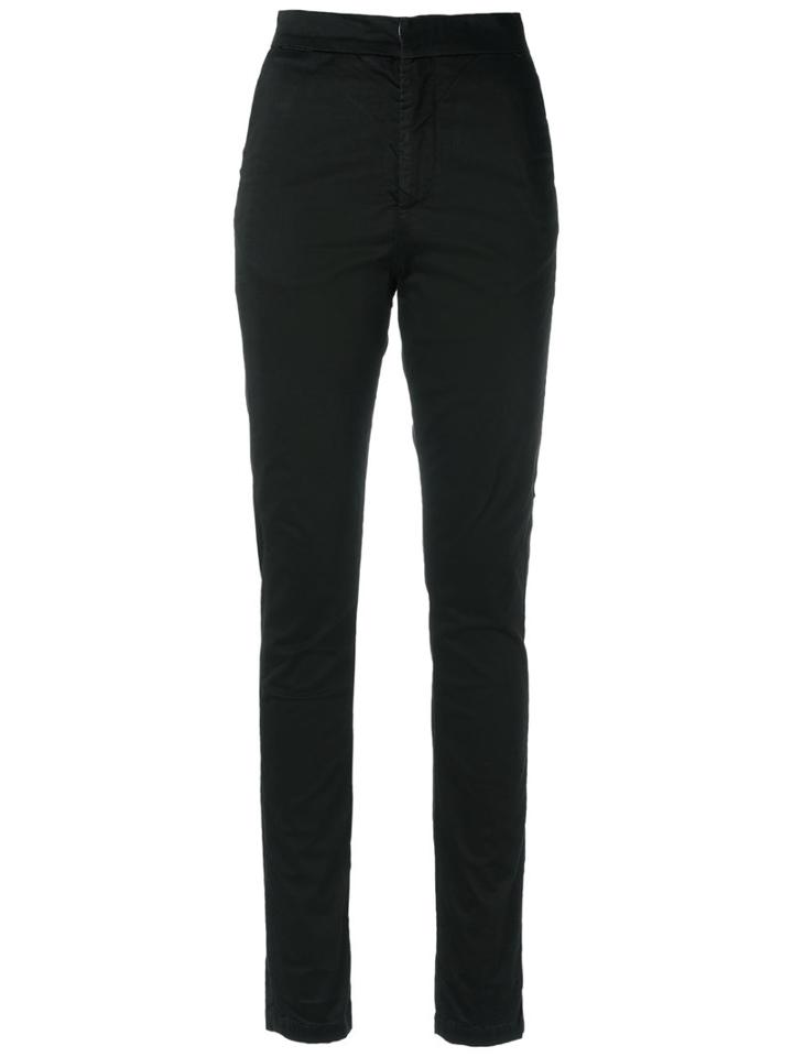 Amapô - High Waist Skinny Trousers - Women - Cotton/elastodiene - 36, Black, Cotton/elastodiene