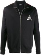 Les Hommes Zip Up Sweater - Black