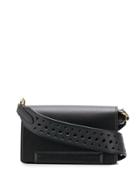 Stella Mccartney Mini Laser-cut Strap Shoulder Bag - Black