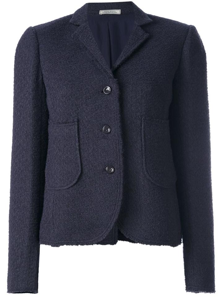 Nina Ricci Boxy Textured Blazer