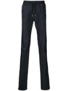 Diesel Black Gold Drawstring Side-stripe Jeans - Blue