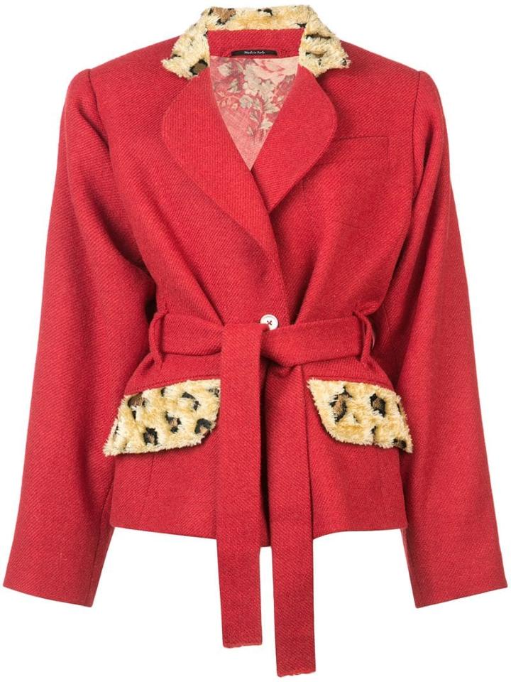 Andreas Kronthaler For Vivienne Westwood Eiir Oversized Jacket - Red