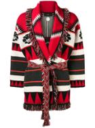 Alanui Belted Embroidered Cardigan