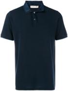 Etro Collar Print Polo Shirt - Blue