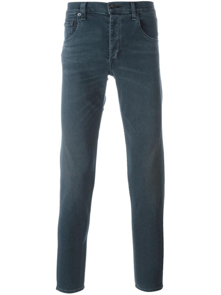Rag & Bone Slim-fit Jeans, Men's, Size: 34, Blue, Cotton/polyester/spandex/elastane
