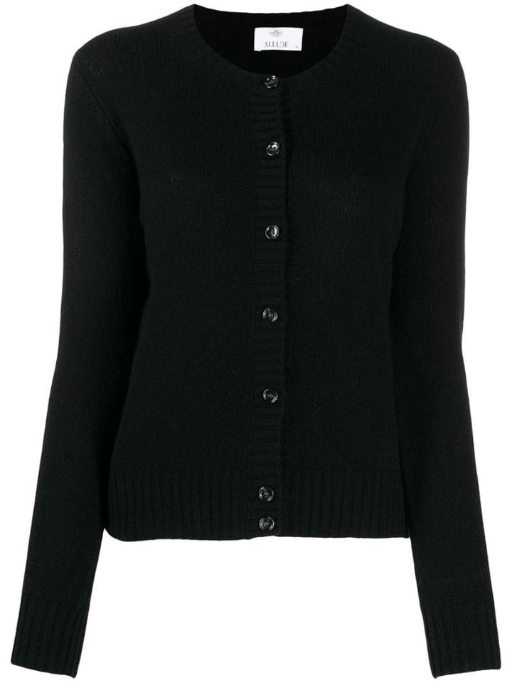 Allude Colour Block Cardigan - Black