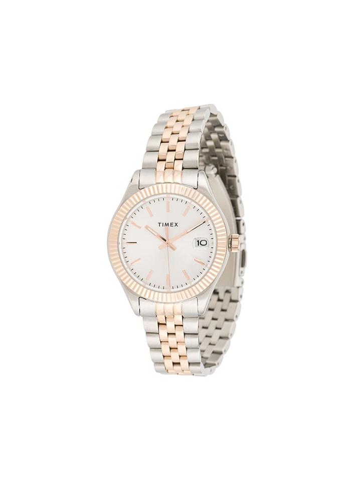 Timex Waterbury 34mm Watch - Silver