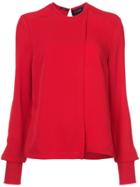 Yigal Azrouel Georgette Blouse - Red