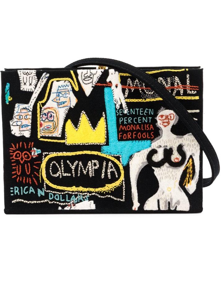 Olympia Le-tan Patchwork Box Bag - Black