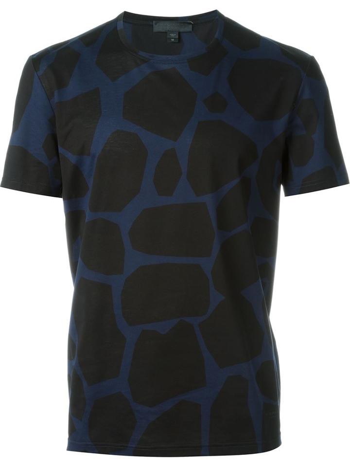 Burberry Prorsum Animal Print T-shirt, Men's, Size: L, Black, Cotton