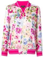 Escada Floral Print Bomber Jacket - Pink