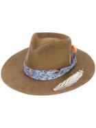 Nick Fouquet - Feather Applique Hat - Men - Beaver Fur - 58, Brown, Beaver Fur