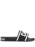 Dolce & Gabbana Logo Slides - Black