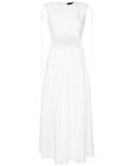 Ellery Horizon Ruched Dress - White