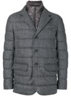 Herno - Padded Double Layer Blazer - Men - Polyamide/polyester/virgin Wool - 54, Grey, Polyamide/polyester/virgin Wool