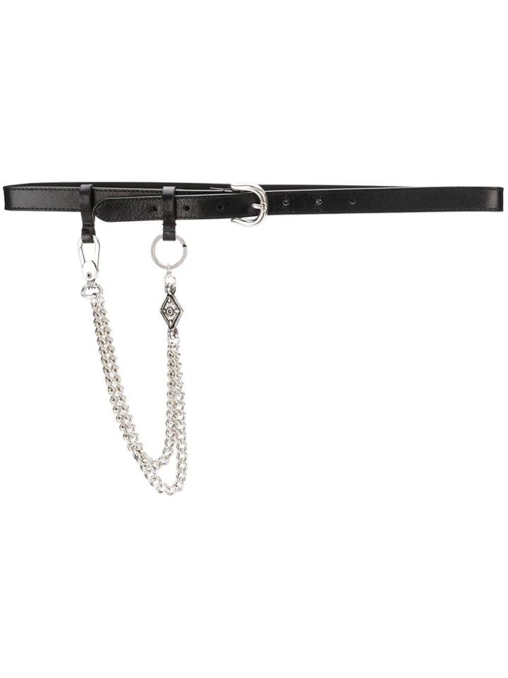Pinko Chain Detail Belt - Black