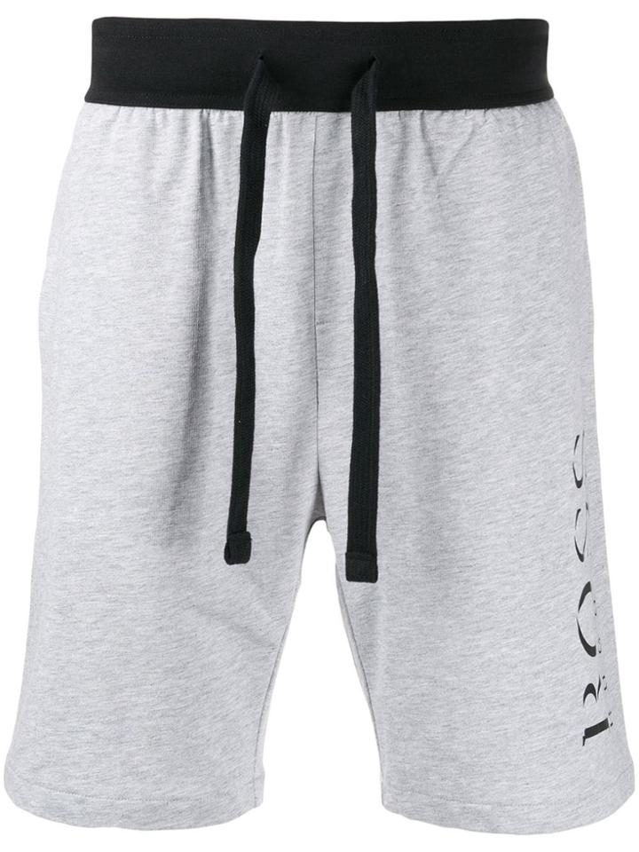 Boss Hugo Boss Logo Branded Shorts - Grey