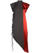 Uma Wang Satin Panel Dress - Red