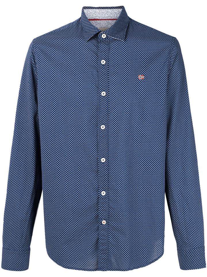 Napapijri Patterned Shirt - Blue