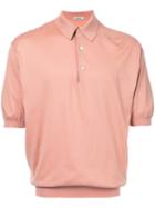 Auralee - Elasticated Cuffs Polo Shirt - Men - Cotton - 4, Pink/purple, Cotton