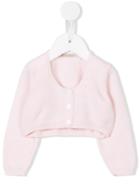 Little Bear - Cropped Cardigan - Kids - Virgin Wool - 9 Mth, Pink/purple