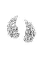 Susan Caplan Vintage 1960s Vintage Sherman Swarovski Crystal Earrings