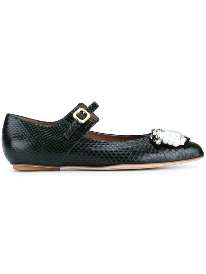 Marni Embellished Ballerinas