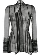 Rick Owens Lilies Sheer Jacket - Black