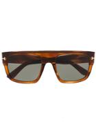 Tom Ford Eyewear Alessio Rectangular Sunglasses - Brown