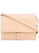 Pb 0110 Fold-over Top Crossbody Bag, Women's, Nude/neutrals, Calf Leather