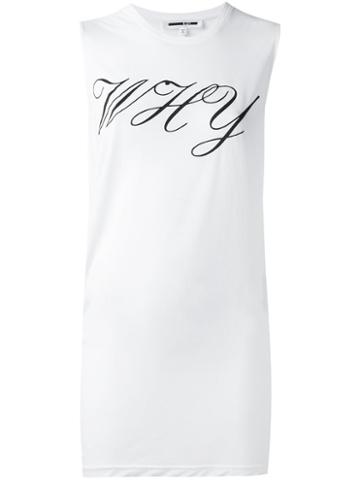 Mcq Alexander Mcqueen Handwritten 'why' Print Tank Top
