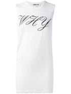 Mcq Alexander Mcqueen Handwritten 'why' Print Tank Top
