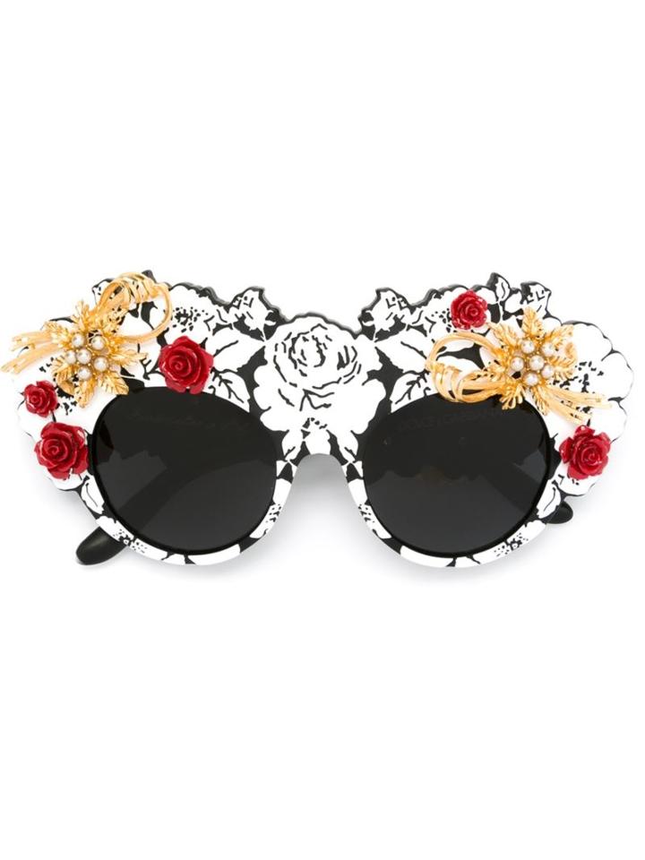 Dolce & Gabbana 'mama's Brocade' Limited Edition Sunglasses, Women's, Black, Acetate/metal (other)