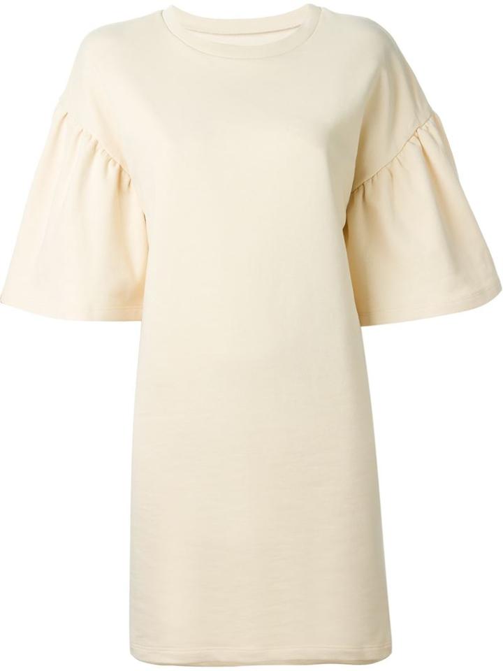 Mm6 Maison Margiela Flared Sleeve Sweatshirt Dress