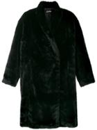 Jean Paul Gaultier Vintage Faux Fur Oversized Coat - Black