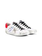 Golden Goose Deluxe Brand Kids Star Patch Lace-up Sneakers - White