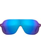 Linda Farrow 3.1 Phillip Lim C4 Visor Sunglasses - Blue