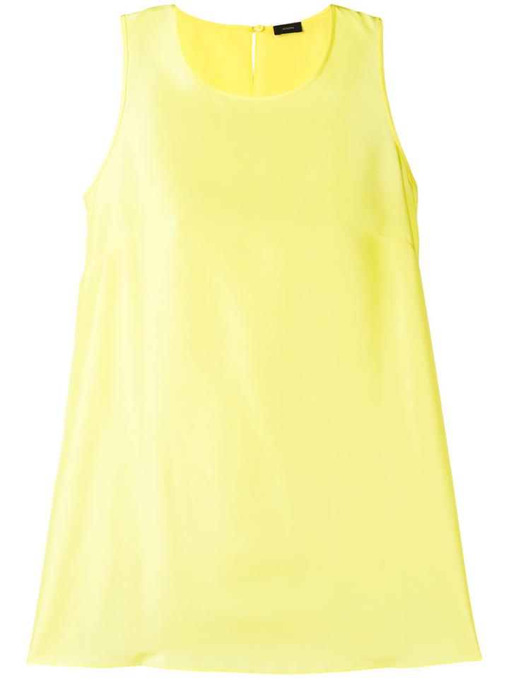Joseph - Classic Tank Top - Women - Silk - 42, Yellow/orange, Silk